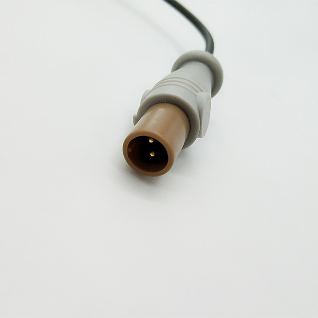 2 Pin PH Temperature Probe Adaptor Cable , Rectal / Esophageal Temperature Probe